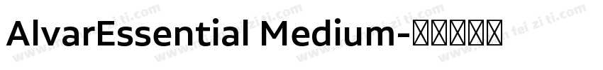 AlvarEssential Medium字体转换
